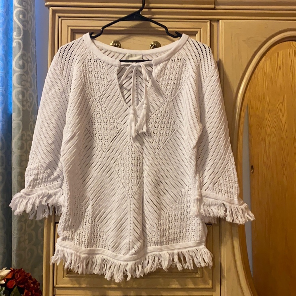 Greylin Fringe Blouse